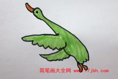 飞鸟简笔画