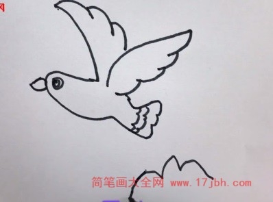 飞翔的小鸟简笔画