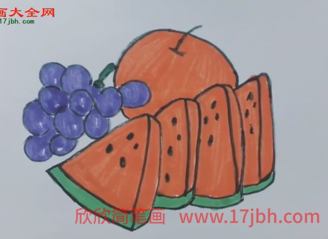 葡萄简笔画大全