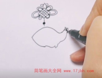 民俗文化中国结儿童简笔画