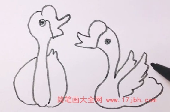 夏天的风景图片简笔画