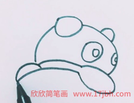 熊猫可爱简笔画