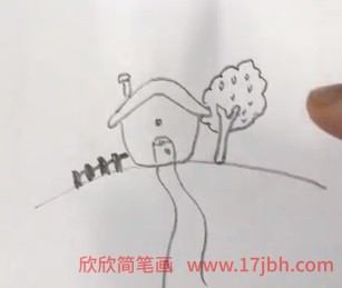 春天的风景简笔画颜色