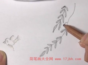 会飞的小鸟简笔画