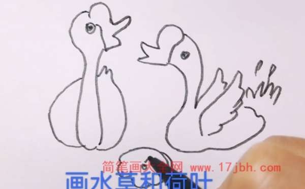 夏天的风景图片简笔画