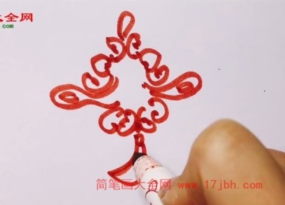 中国结简笔画画法视频