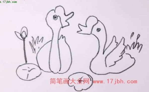 夏天的风景图片简笔画