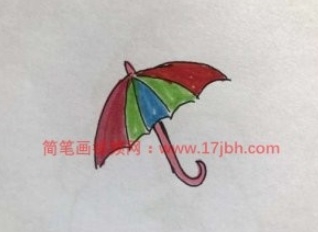 雨伞的简笔画图片大全