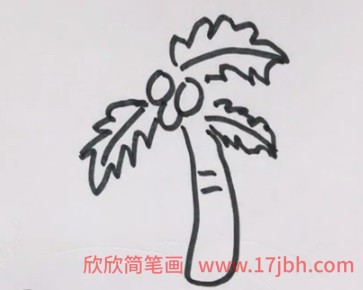 椰子树怎么画