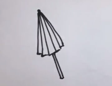 雨伞怎么画简笔画