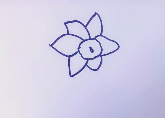 水仙花的简笔画怎么画