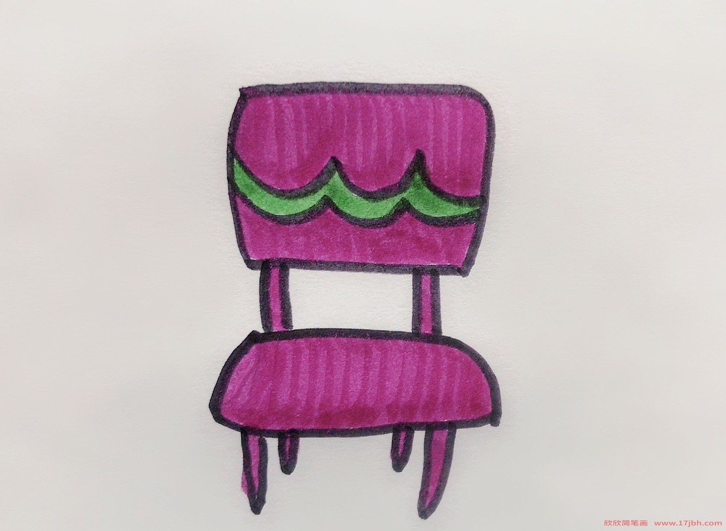 椅子的简笔画怎么画