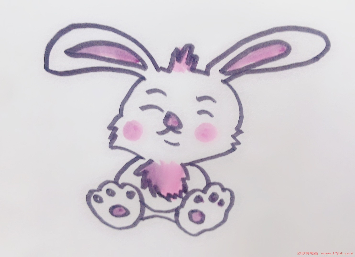 简笔画兔子的画法
