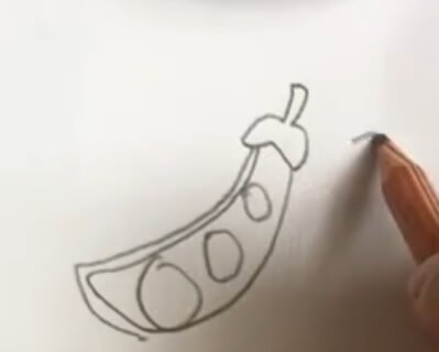 豌豆怎么画简笔画