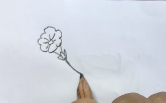 牵牛花简笔画彩色