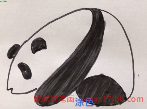 简笔画大熊猫