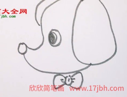 怎样画小狗简笔画