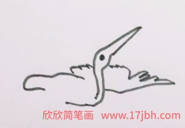 白鹭的简笔画