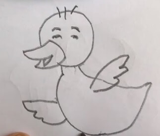 小鸭子简笔画步骤