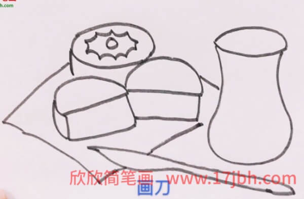 中秋节月饼简笔画