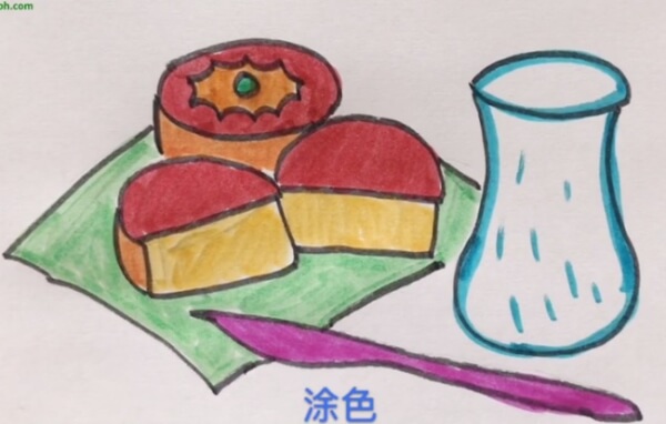 中秋节月饼简笔画