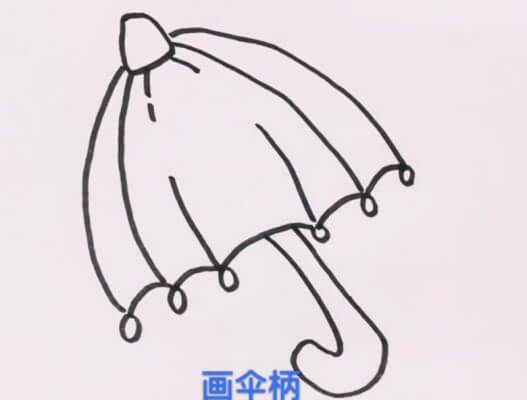 简笔画雨伞