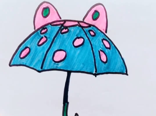 雨伞的简笔画图片