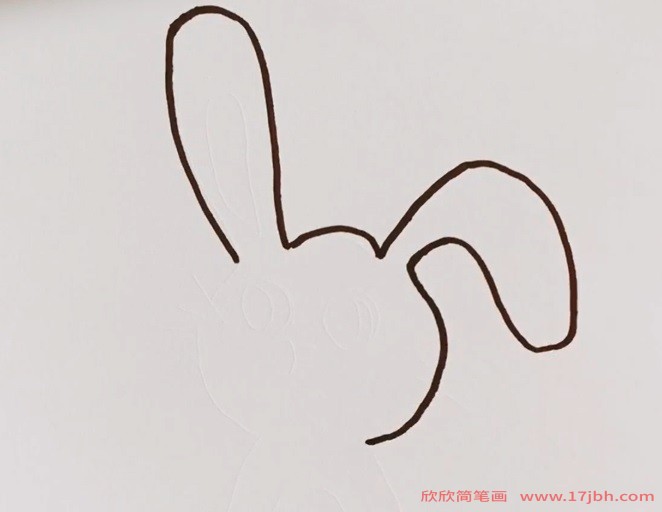 小兔子简笔画可爱