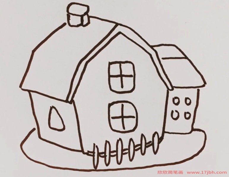 简单房子简笔画