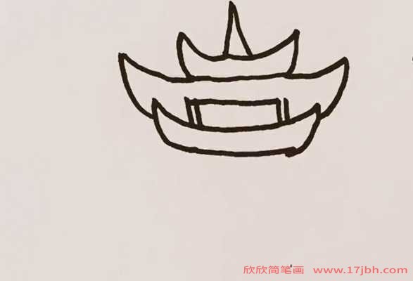 黄鹤楼简笔画带颜色