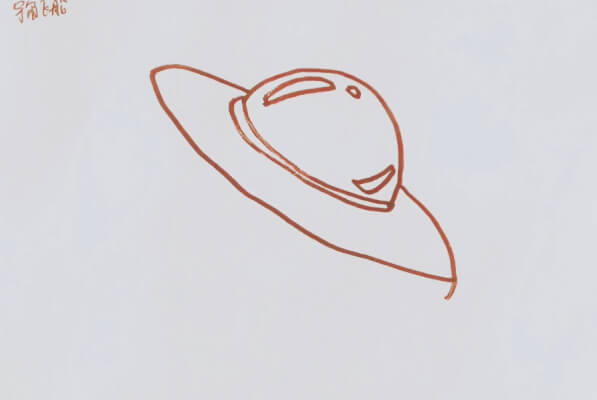 太空飞船简笔画儿童画