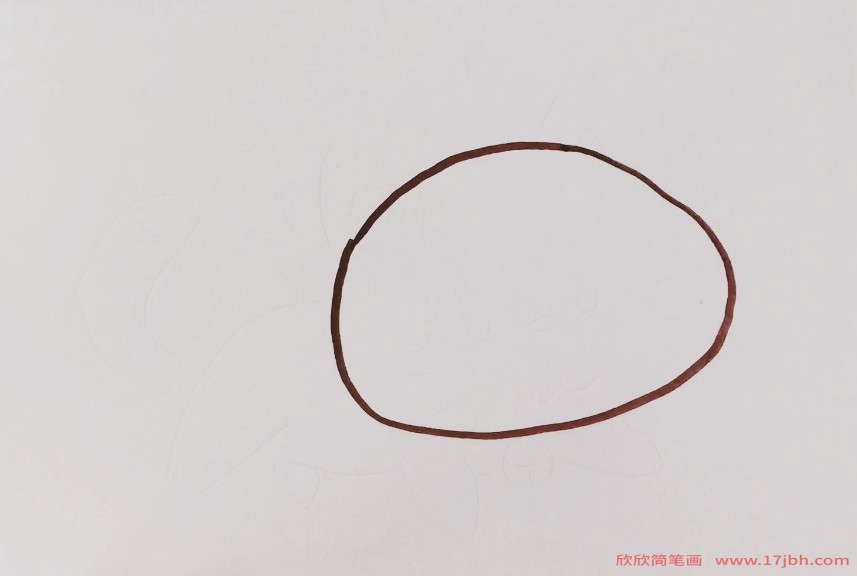 小猫简笔画彩色可爱