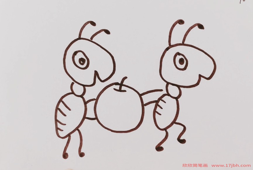 蚂蚁儿童简笔画