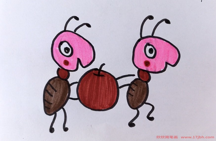 蚂蚁儿童简笔画