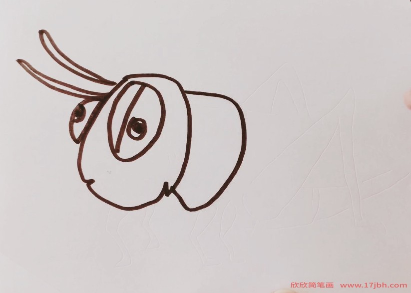 蟋蟀简笔画彩色