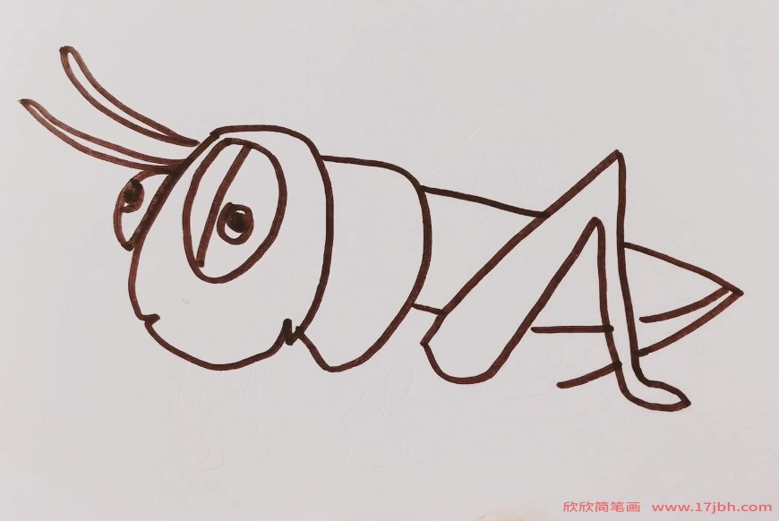 蟋蟀简笔画彩色