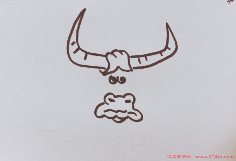 牛的画法简笔画图片
