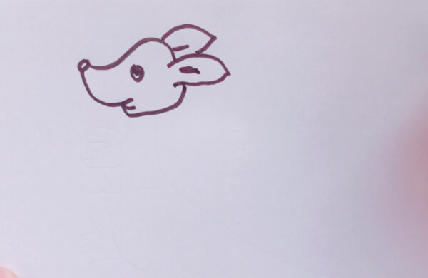 袋鼠画法简笔画图片