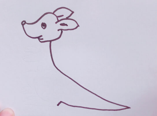 袋鼠画法简笔画图片
