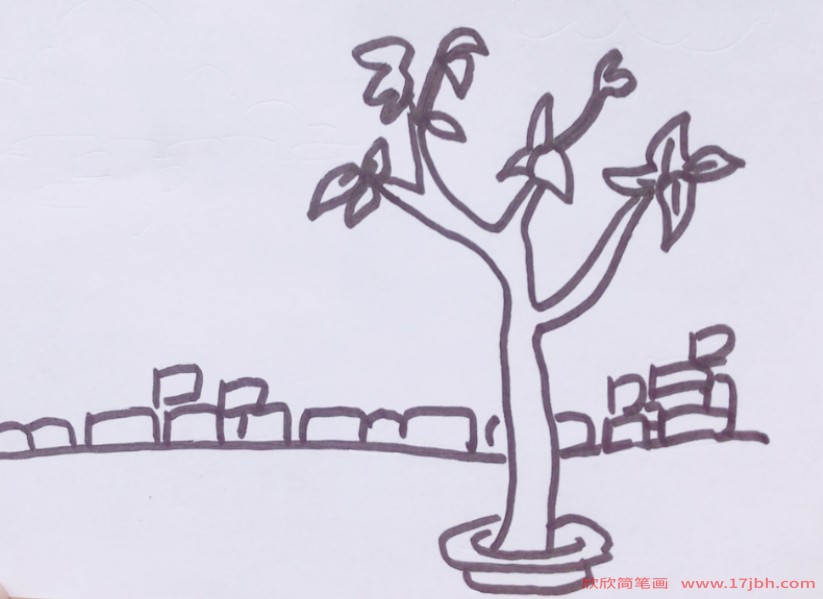画一棵树简笔画