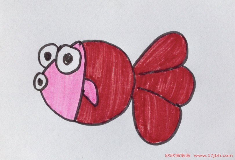 小鱼的画法简笔画