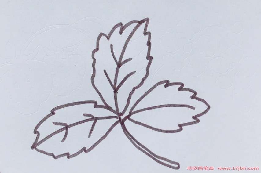 草莓怎么画简笔画