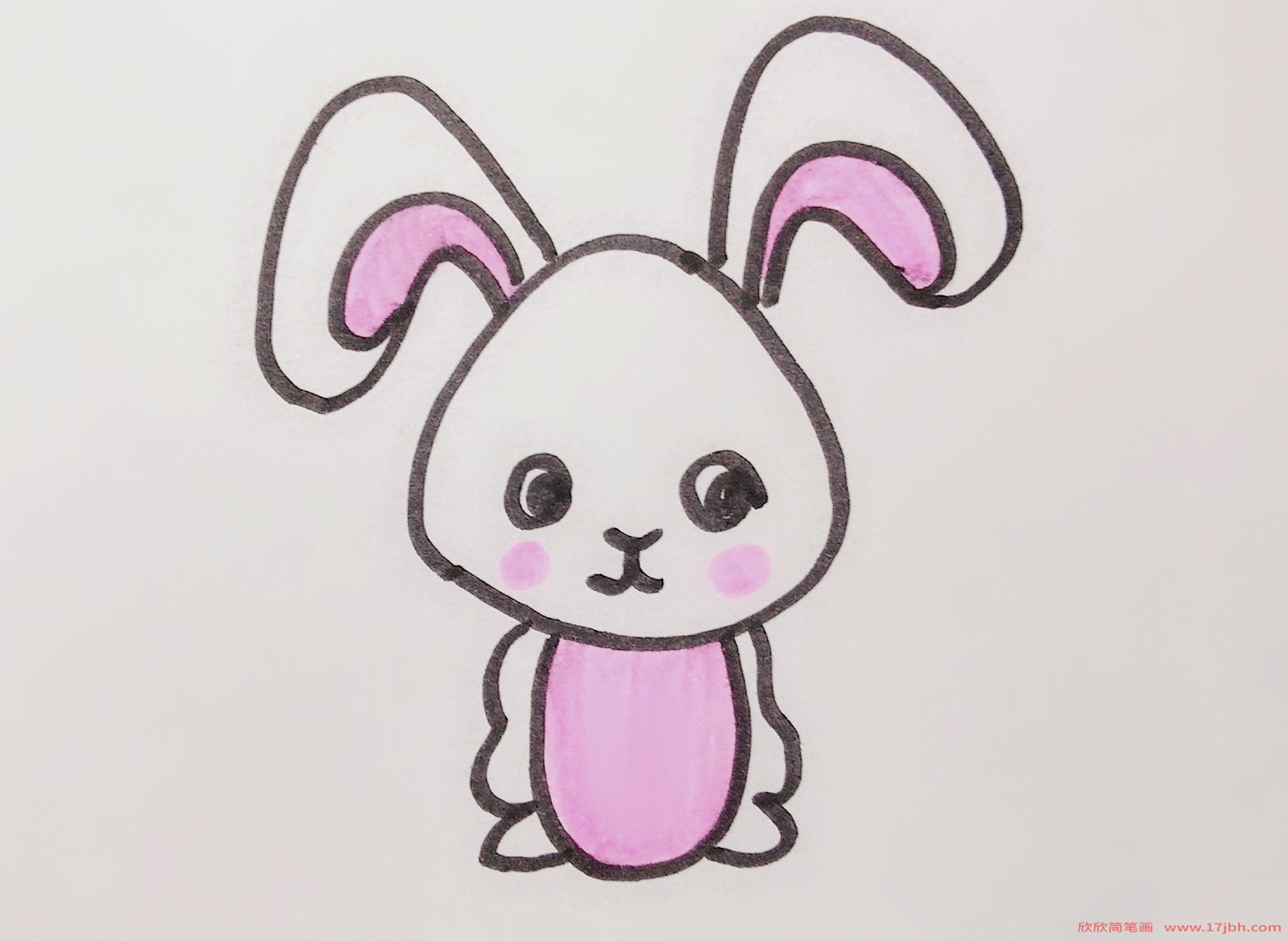 怎样画兔子的简笔画