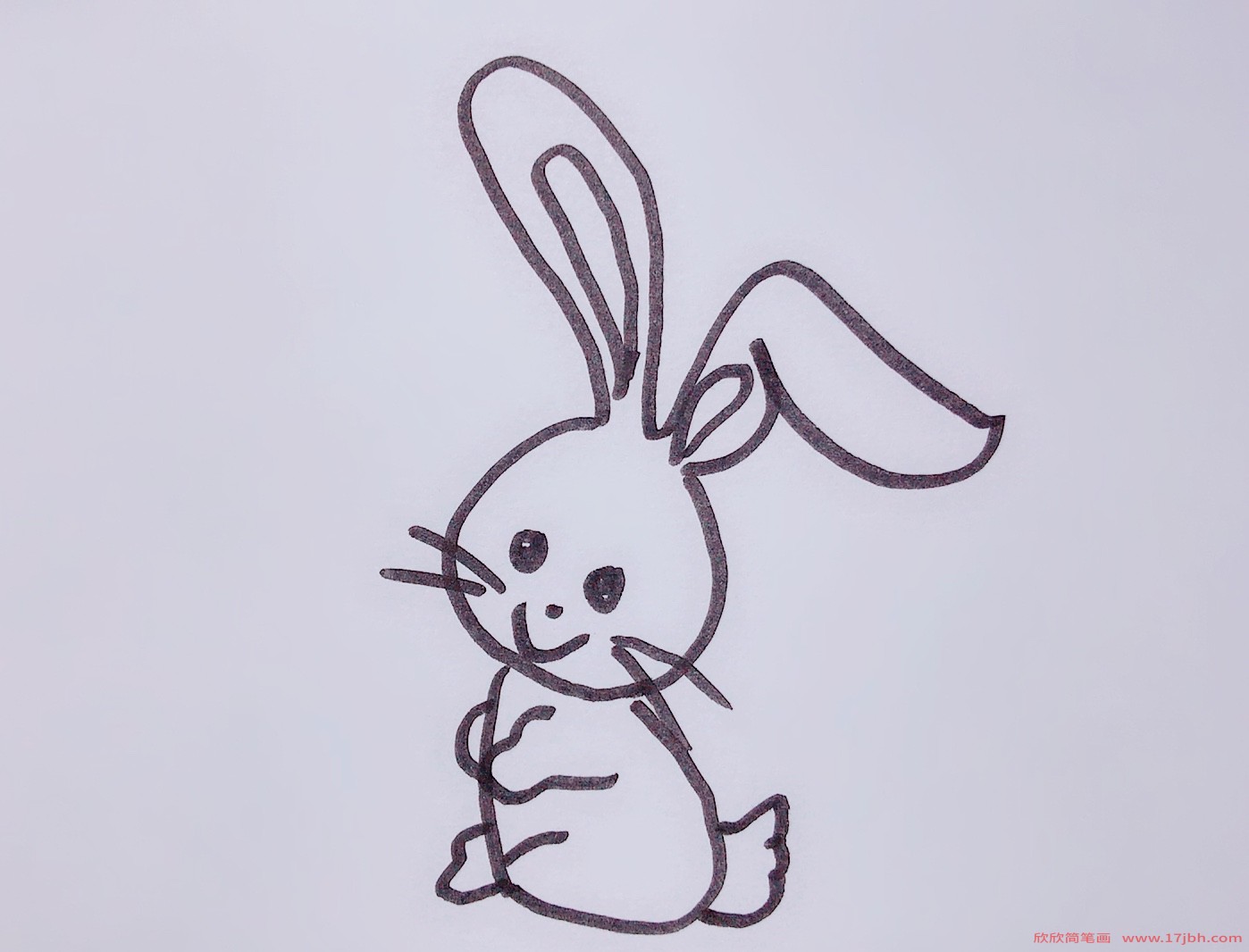 兔子画法简笔画