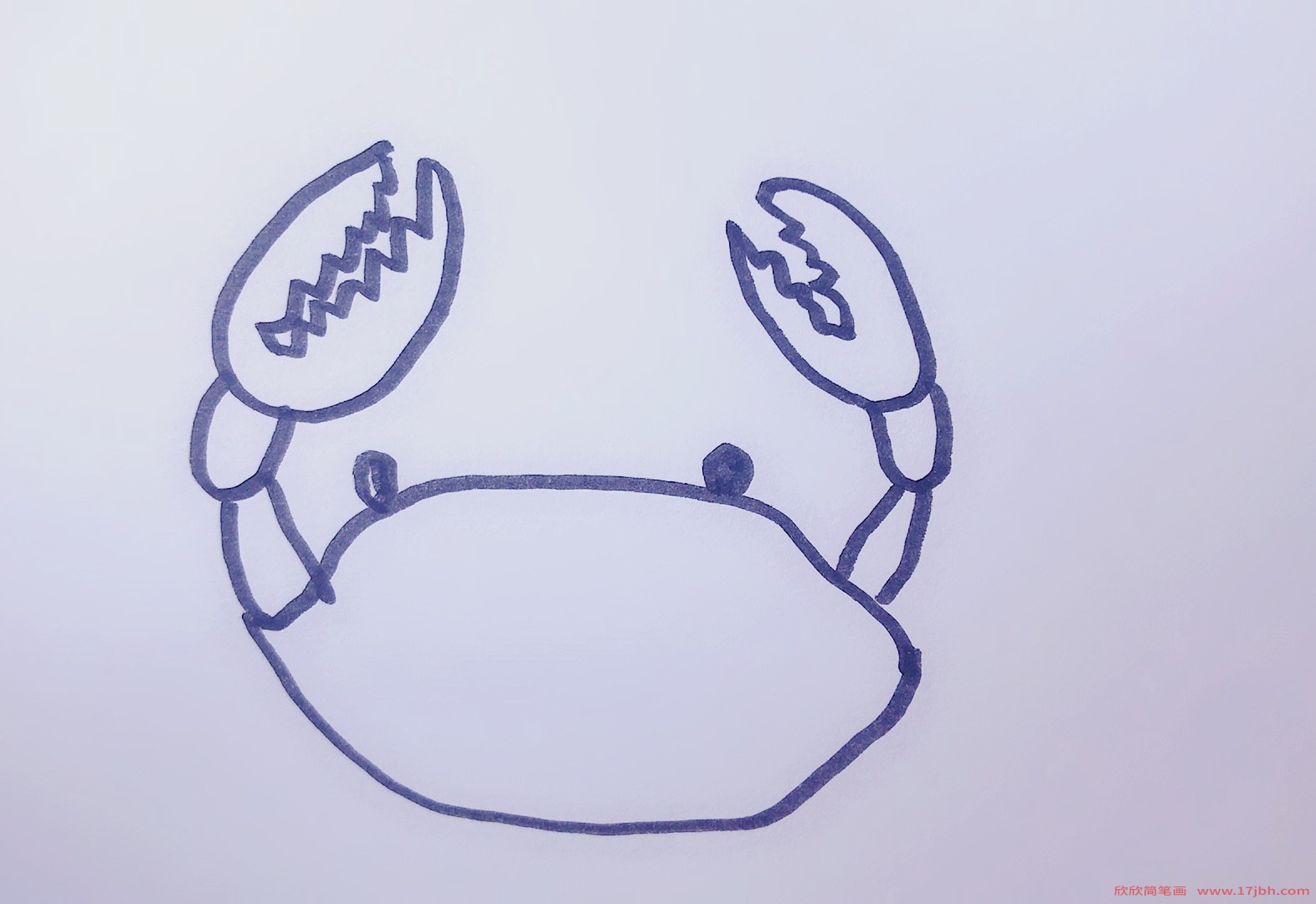 大螃蟹简笔画
