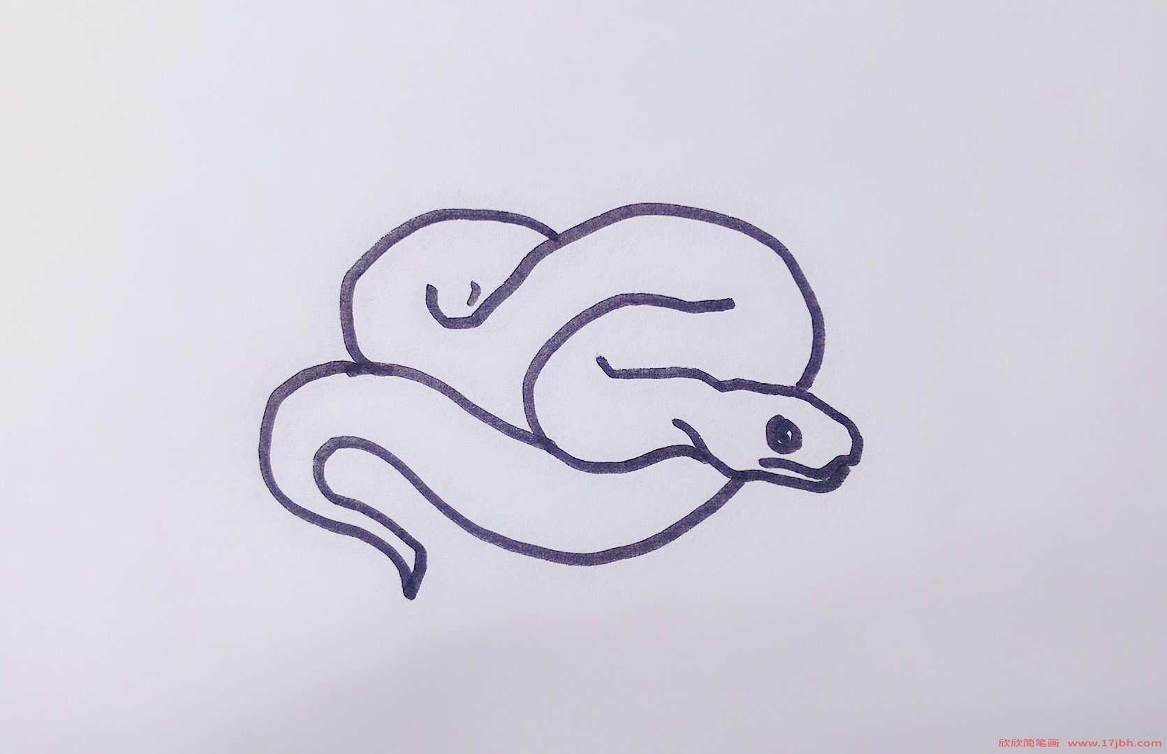 白蛇简笔画