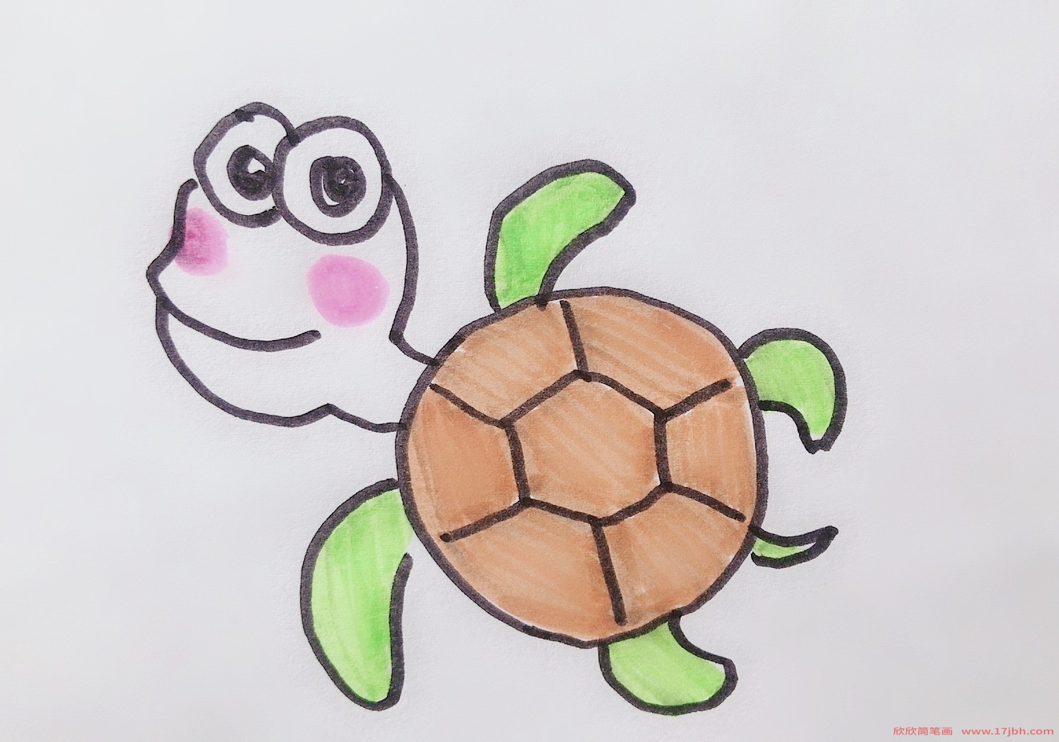 小海龟简笔画