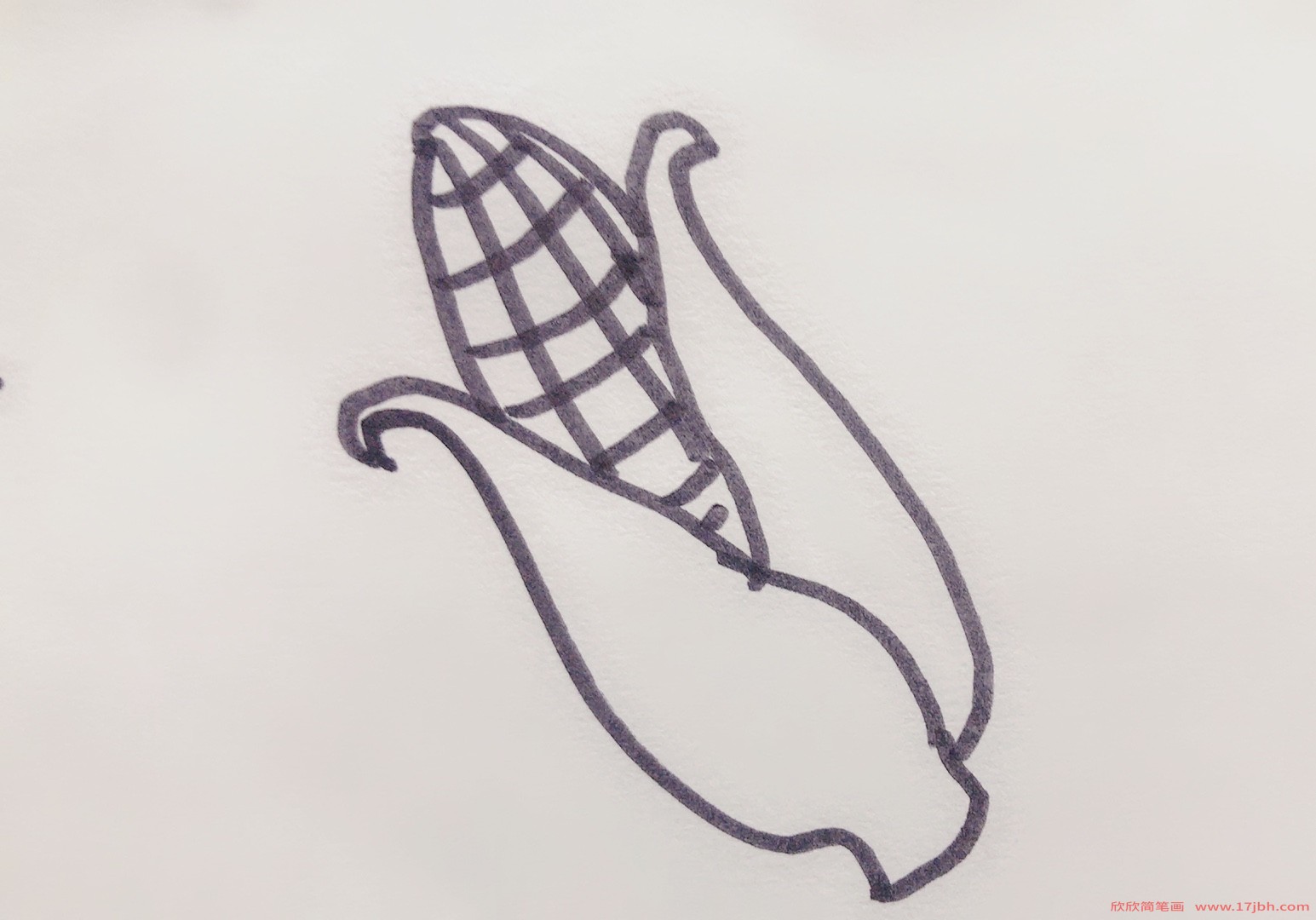 玉米怎么画简笔画