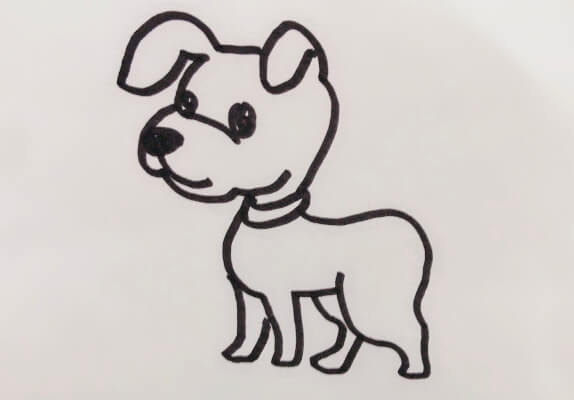 狗怎么画简笔画