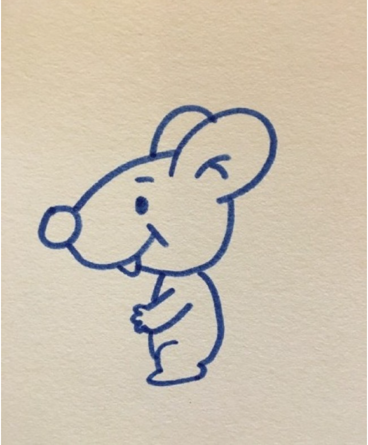 儿童绘画教程: 7可以画成什么简笔画(小老鼠)-图片2